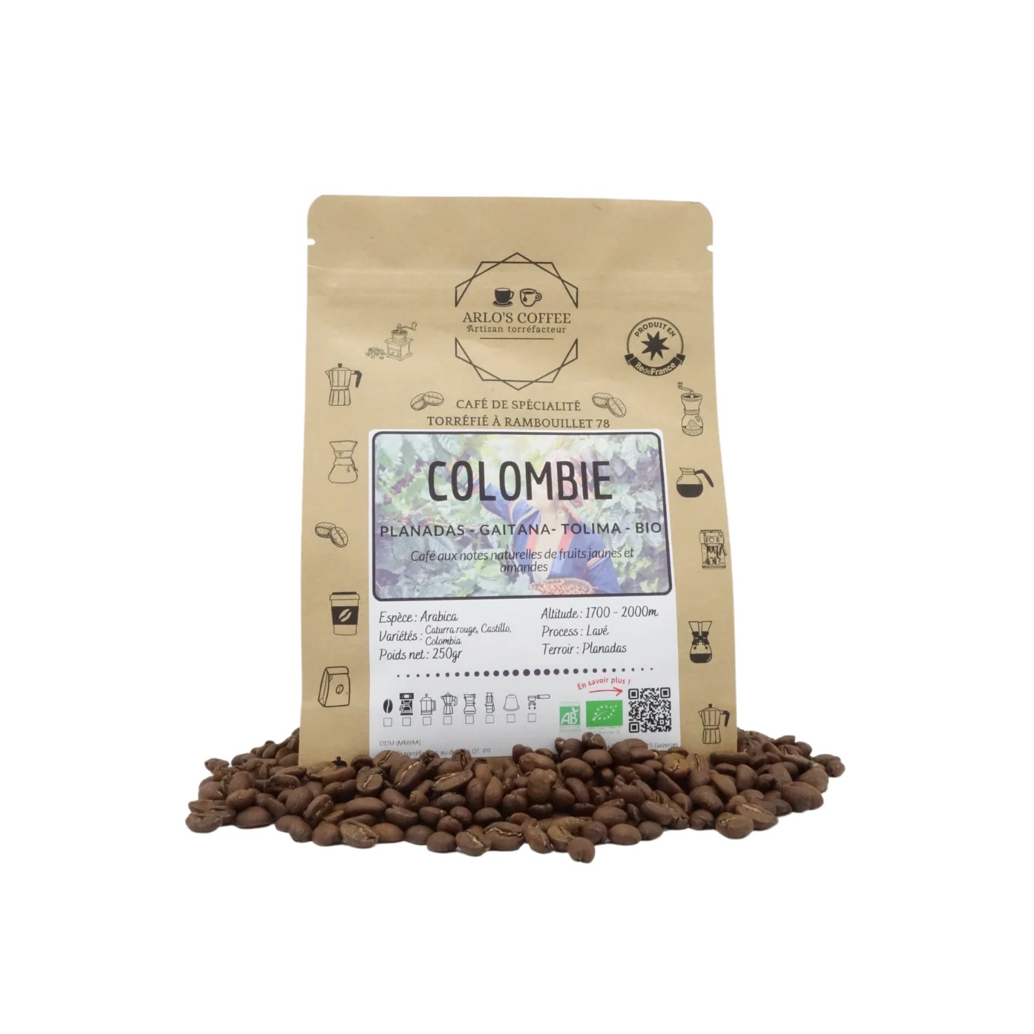 Café Colombie bio - Arlo's coffee