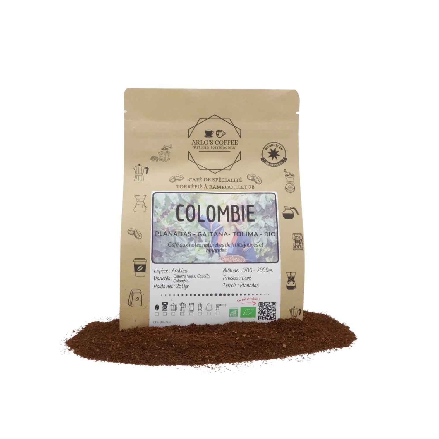 Café Colombie bio - Arlo's coffee