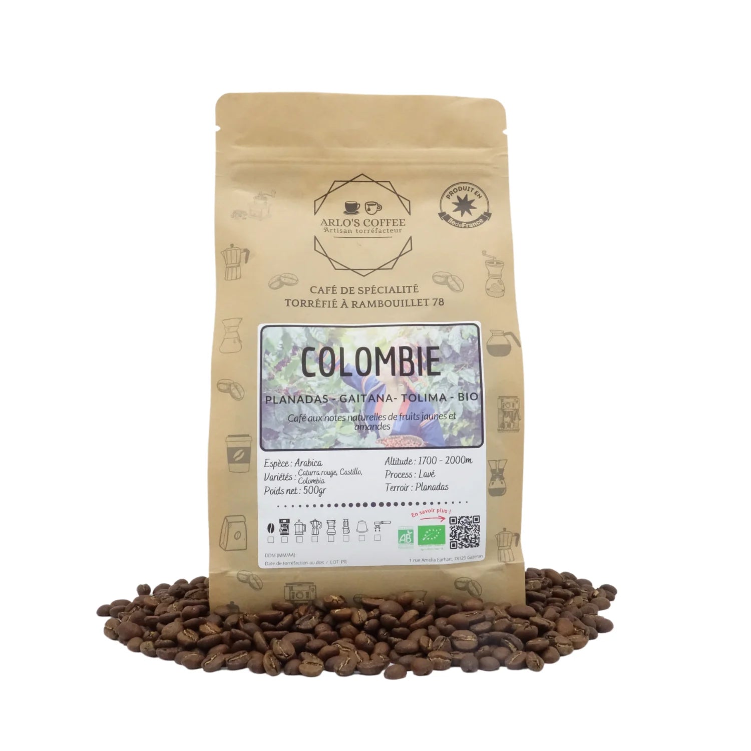 Café Colombie bio - Arlo's coffee