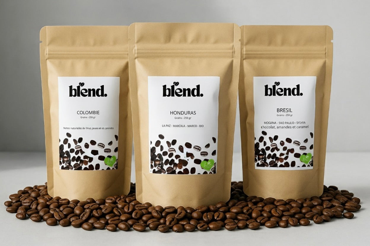 Coffret découverte : Autour du monde 3 x 100 Gr Grains (0,57 €/tasse)