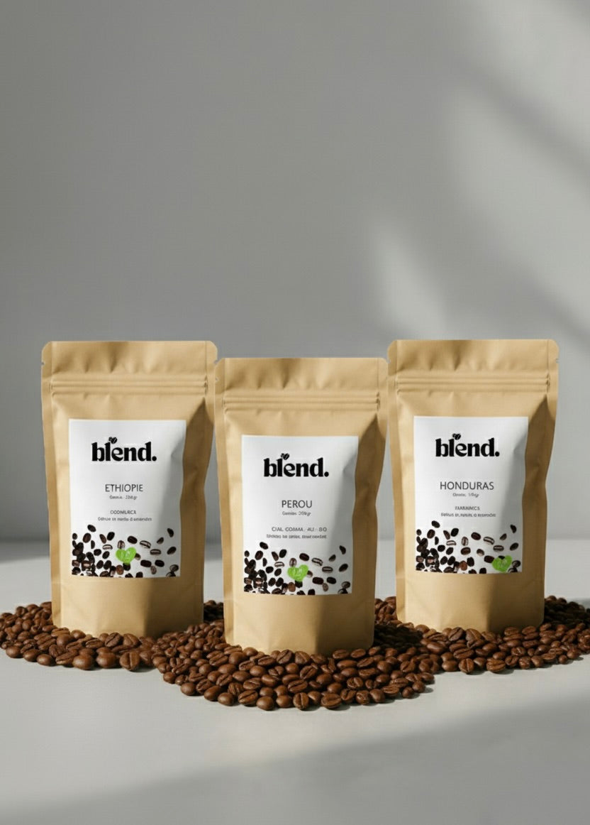 Coffret découverte : Autour du monde 3 x 100 Gr Grains (0,57 €/tasse)