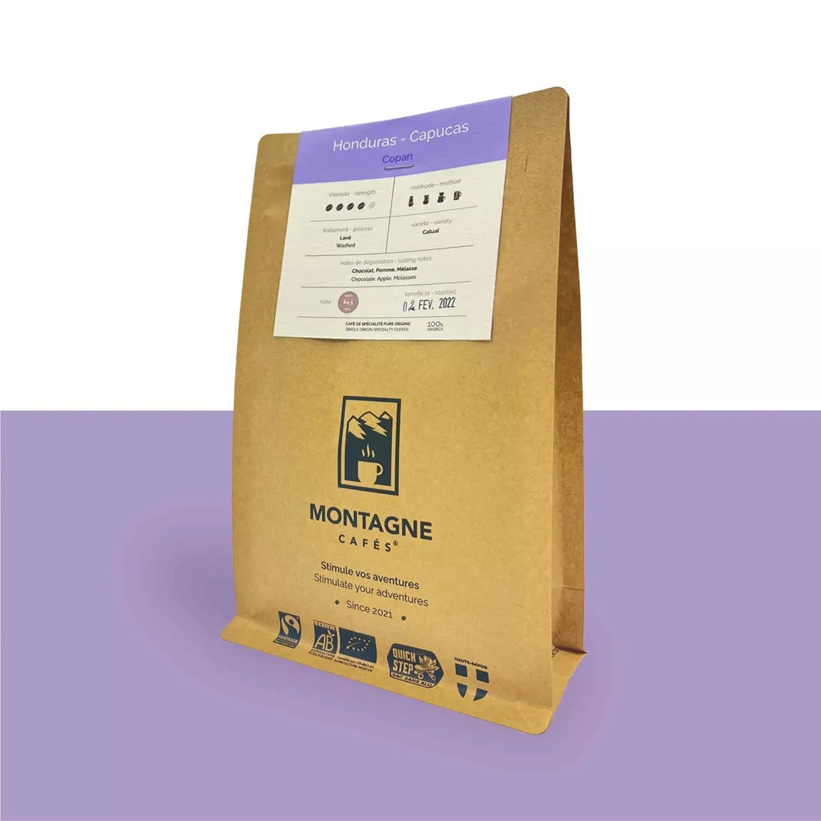 Café bio et équitable en grains Honduras Bio | Capucas 250g